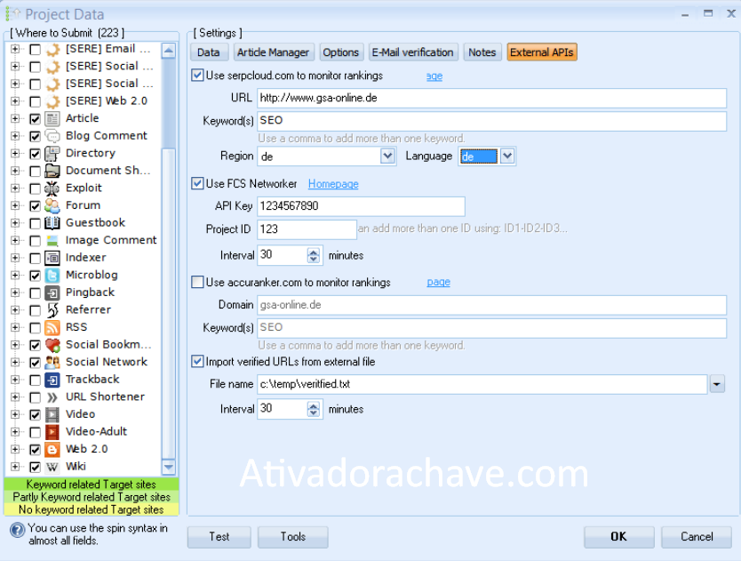 GSA Search Engine Ranker Crackeado